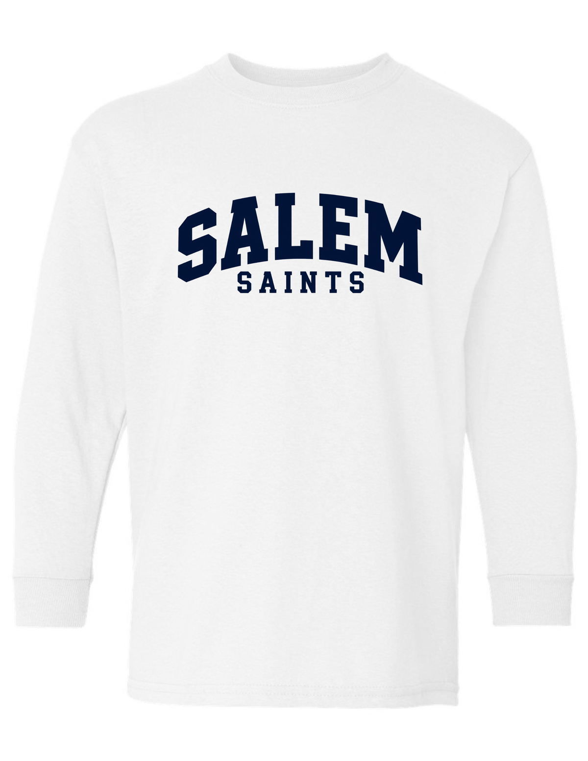 White Salem Saints Long Sleeve Tee
