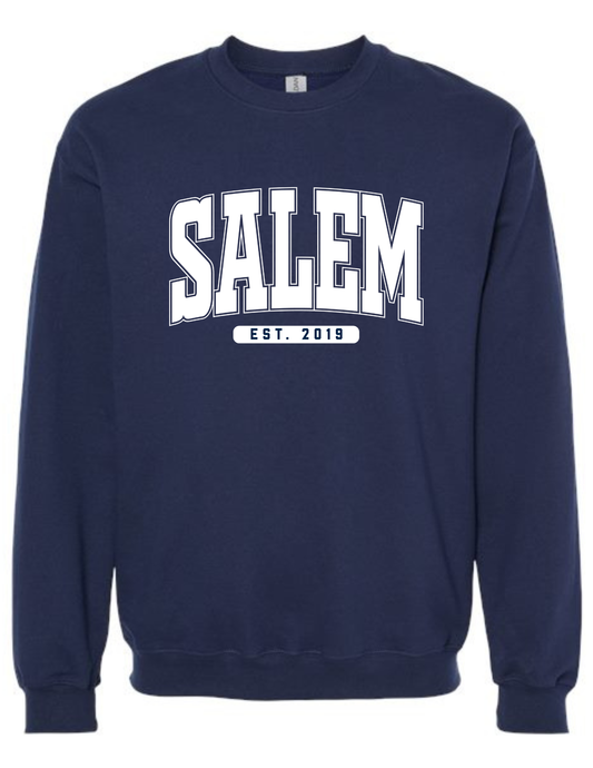 Salem Block Print - Crewneck Adult Sizes