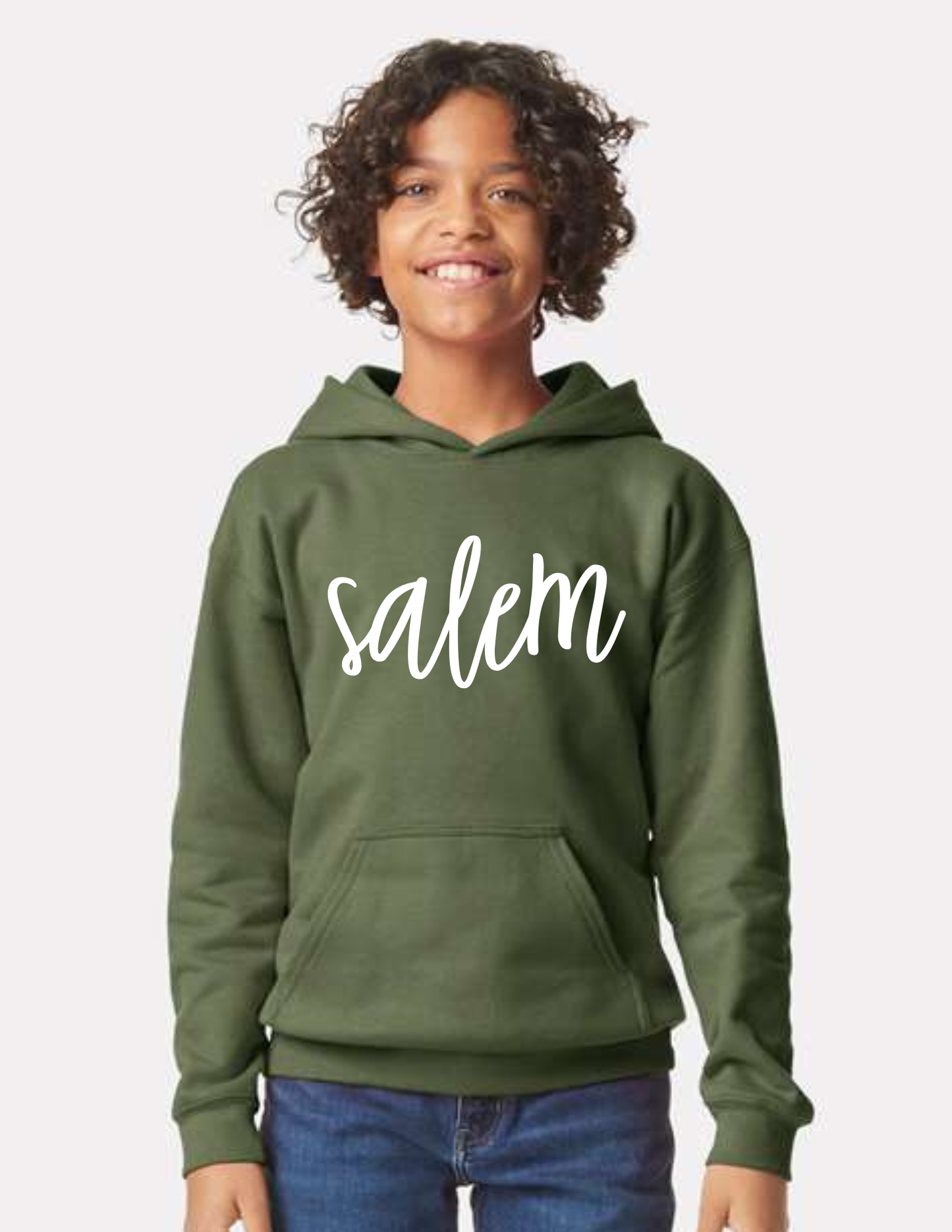 Salem Cursive Print - Hoodie