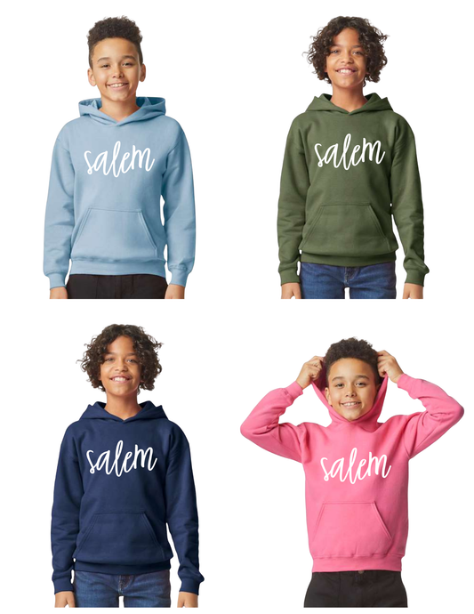 Salem Cursive Print - Hoodie