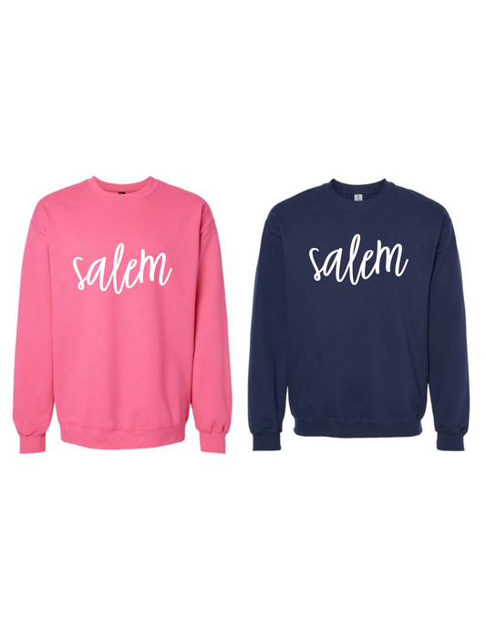 Salem Cursive Print - Crewneck Youth Sizes