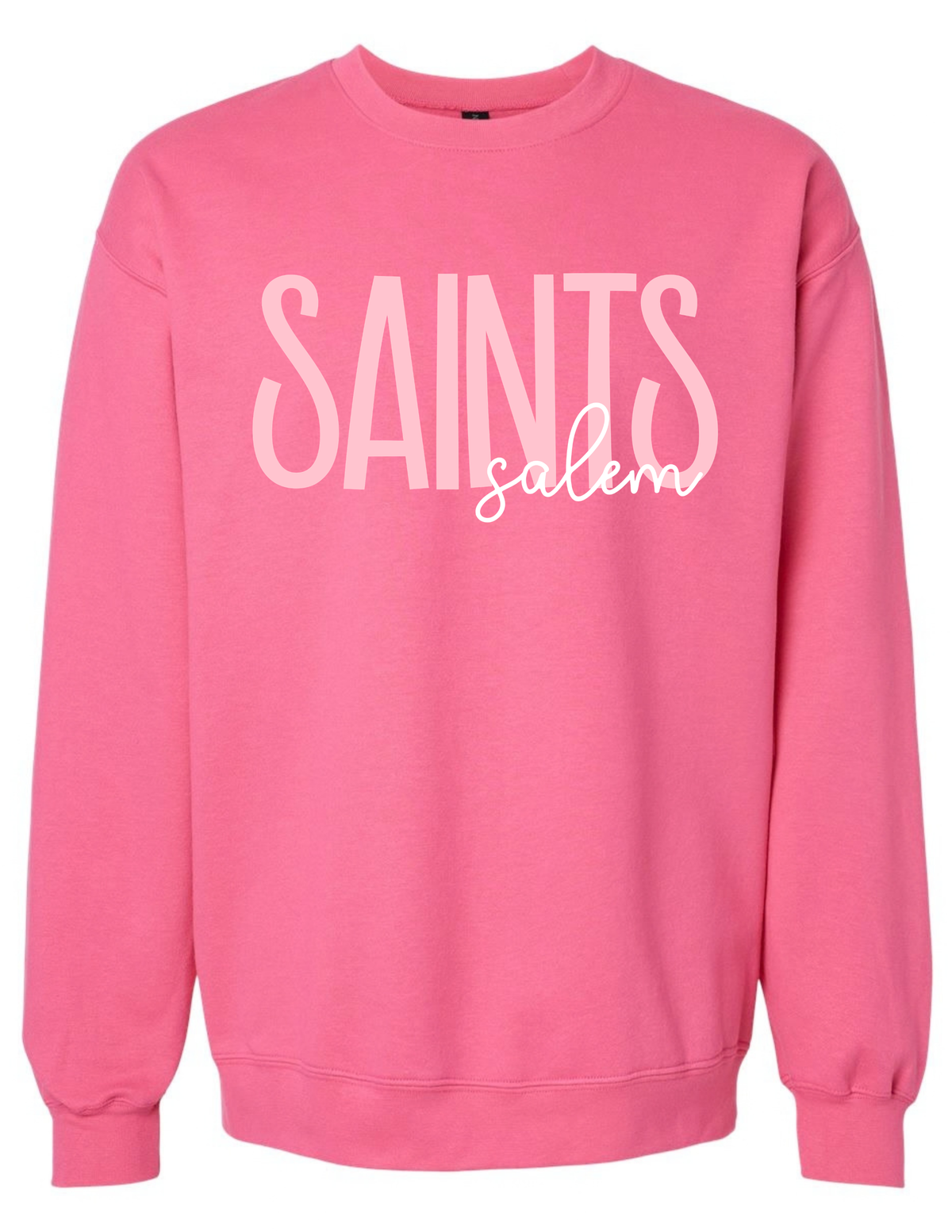Pink Salem Saints Crewneck - Adult XS-3XL Only