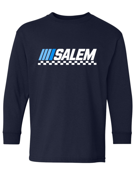 Navy Track Long Sleeve Tee