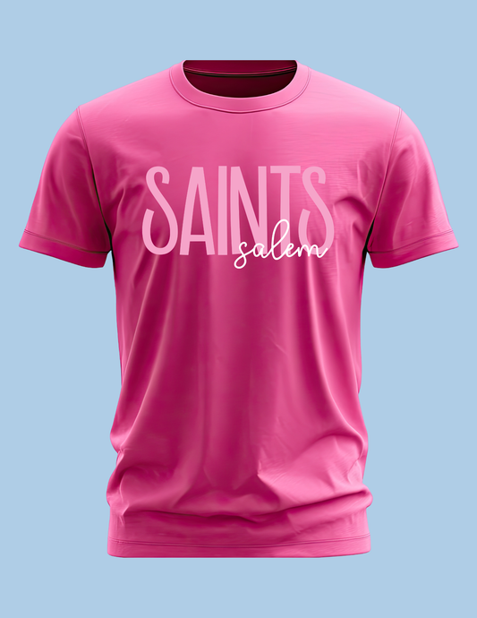 Salem Saints Tee - Hot Pink