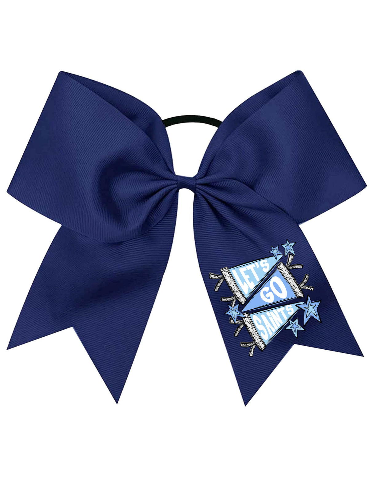 Salem Hair Bows - Let's Go Saints Bow